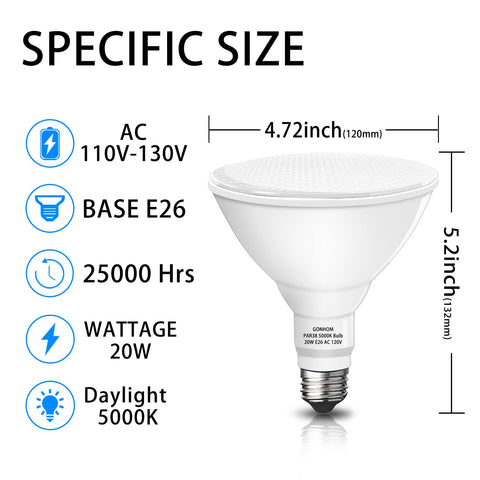 Gonhom Par38 LED flood light mercury-free for eco-friendly lighting