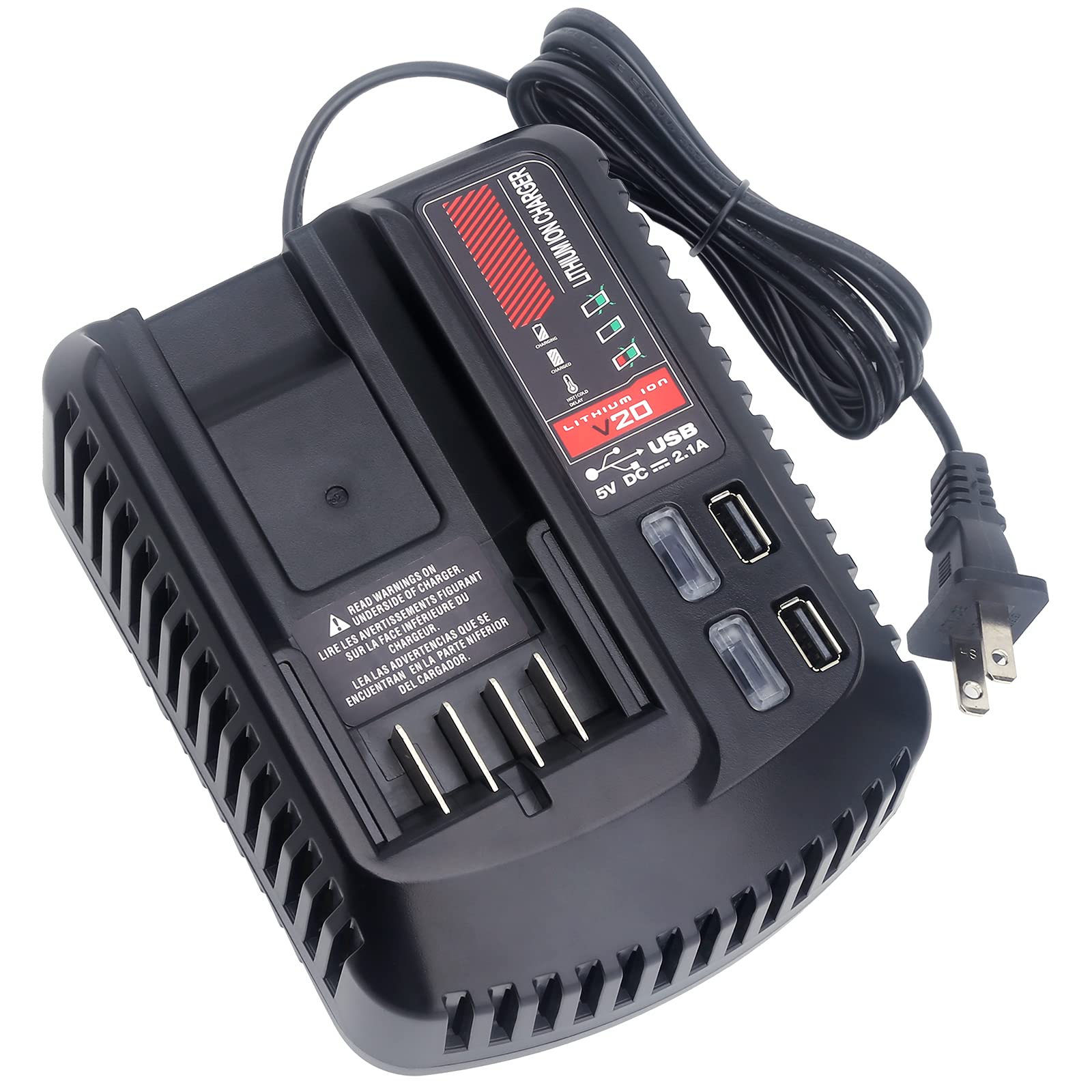 Gonocop CMCB104 V20 charger with USB ports for on-site charging