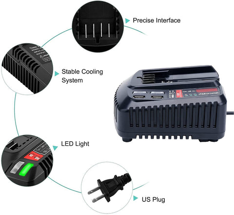 Gonocop CMCB104 V20 charger designed for Craftsman 20V batteries
