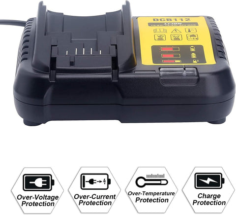 Gonocop DCB112 compatibility with multiple DCB batteries for versatility
