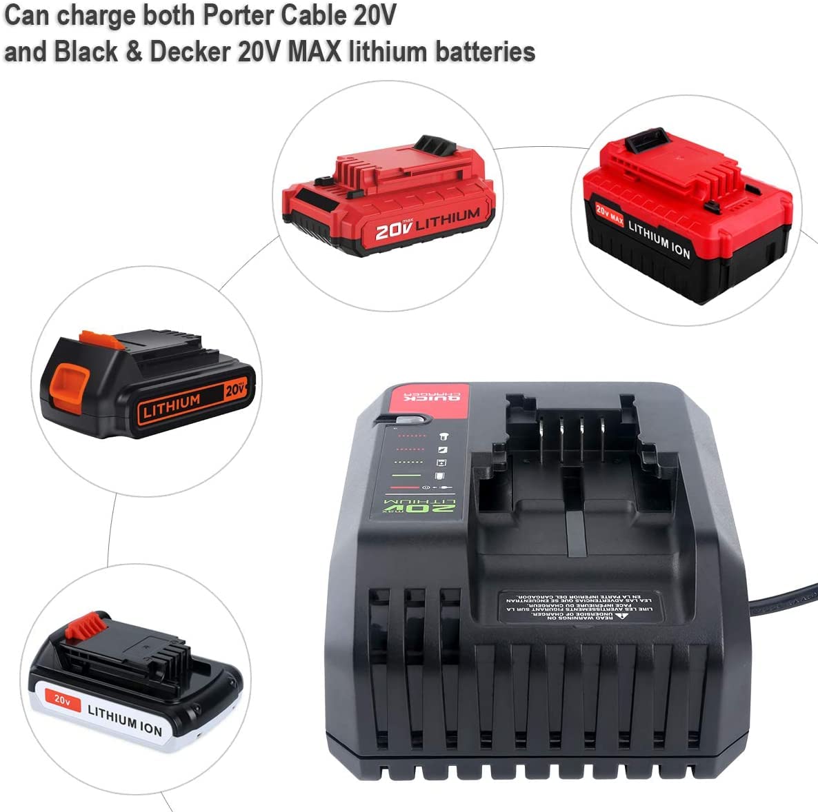 Gonocop PCC692L charger with battery installed for seamless compatibility.