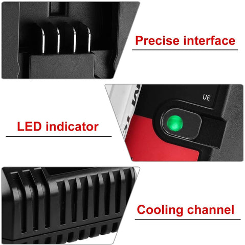 Gonocop PCC692L charger demonstrates compatibility with Porter-Cable and Black Decker batteries.