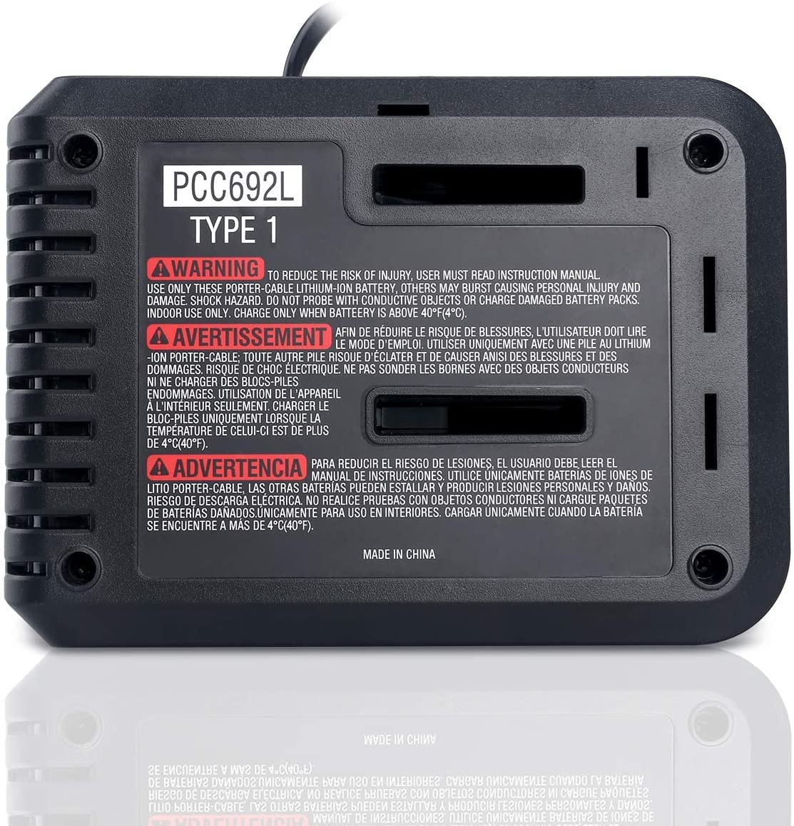 Gonocop PCC692L charger portable design for easy transport.