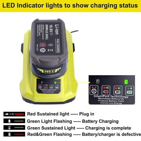 Gonocop 100-240V input on the P117 charger for global use.