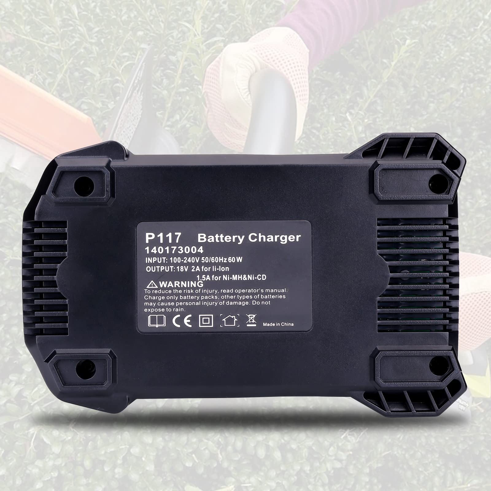 Gonocop warranty and 24/7 support included for the P117 charger.
