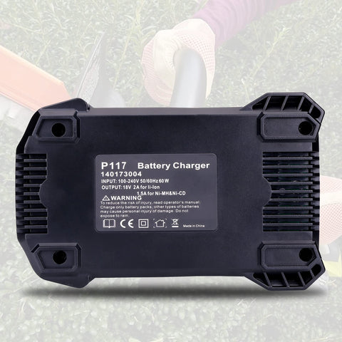 Gonocop warranty and 24/7 support included for the P117 charger.