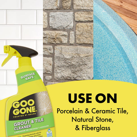 Goo Gone grout cleaner tackles soap scum on ceramic and porcelain