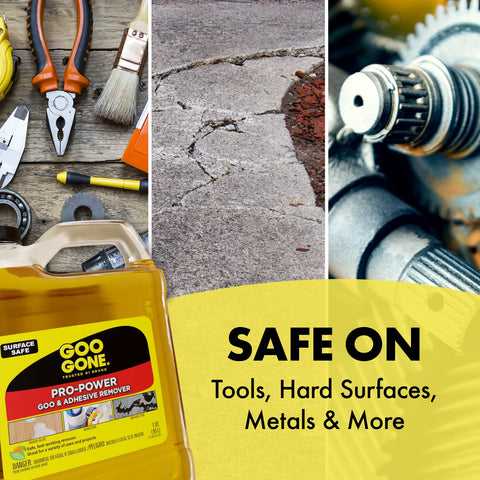 Goo Gone Pro-Power grease and oil remover tackling tough grime