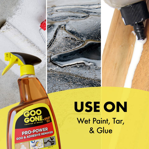 Goo Gone Pro-Power Spray Gel serves as a heavy-duty degreaser for grime