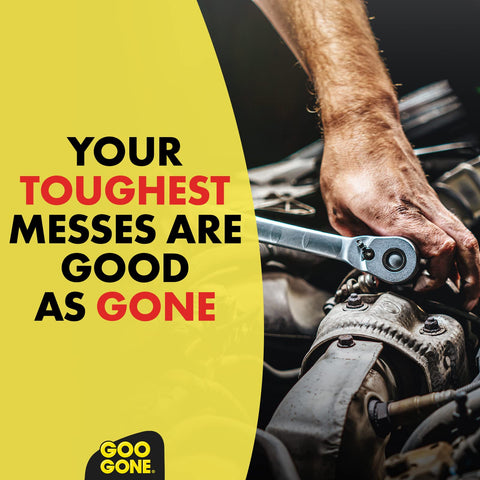 Goo Gone Pro-Power Spray Gel with scraper tool for edge work
