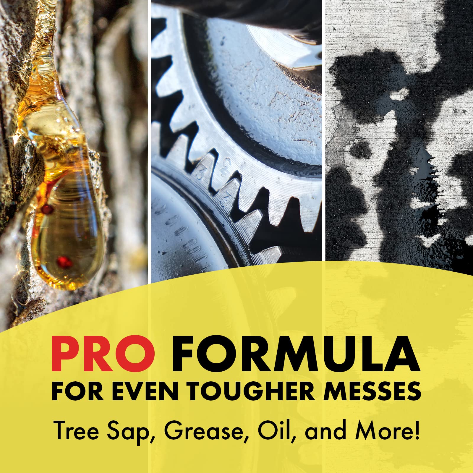 Goo Gone Pro-Power Spray Gel clings to surfaces for no-drip cleanup