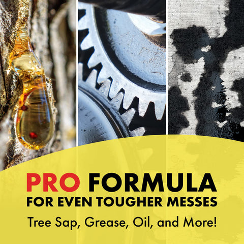 Goo Gone Pro-Power Spray Gel clings to surfaces for no-drip cleanup