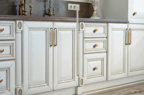 Goo-Ki 6-pack cabinet pulls for reliable upgrades on bedroom furniture.