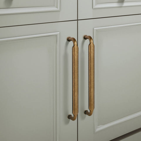 Goo-Ki drawer pulls with dual screw options support easy installation.