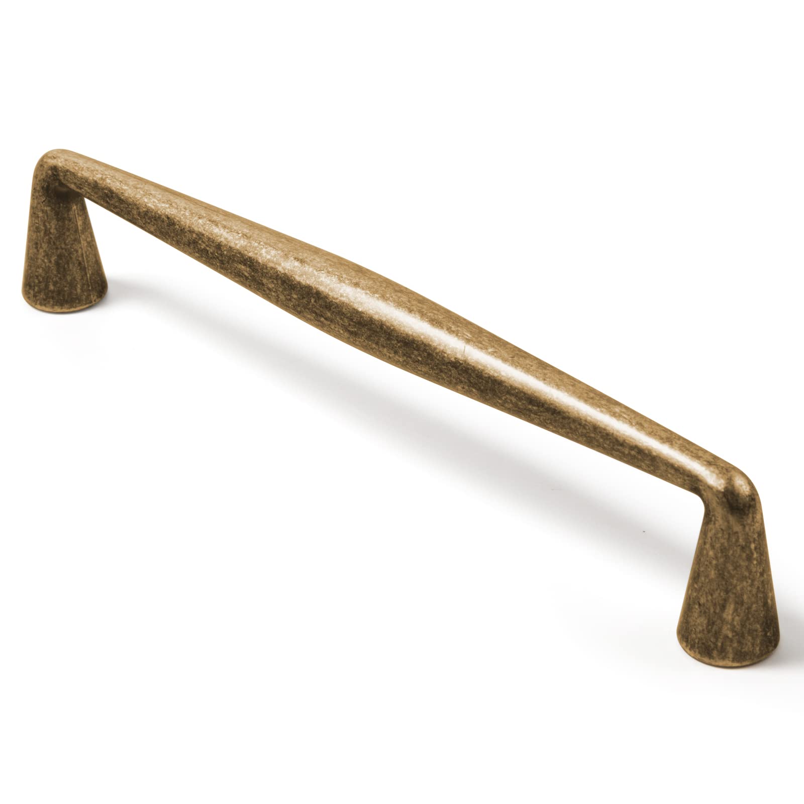 Goo-Ki vintage brass cabinet handle 128mm, durable zinc alloy for kitchen cabinets