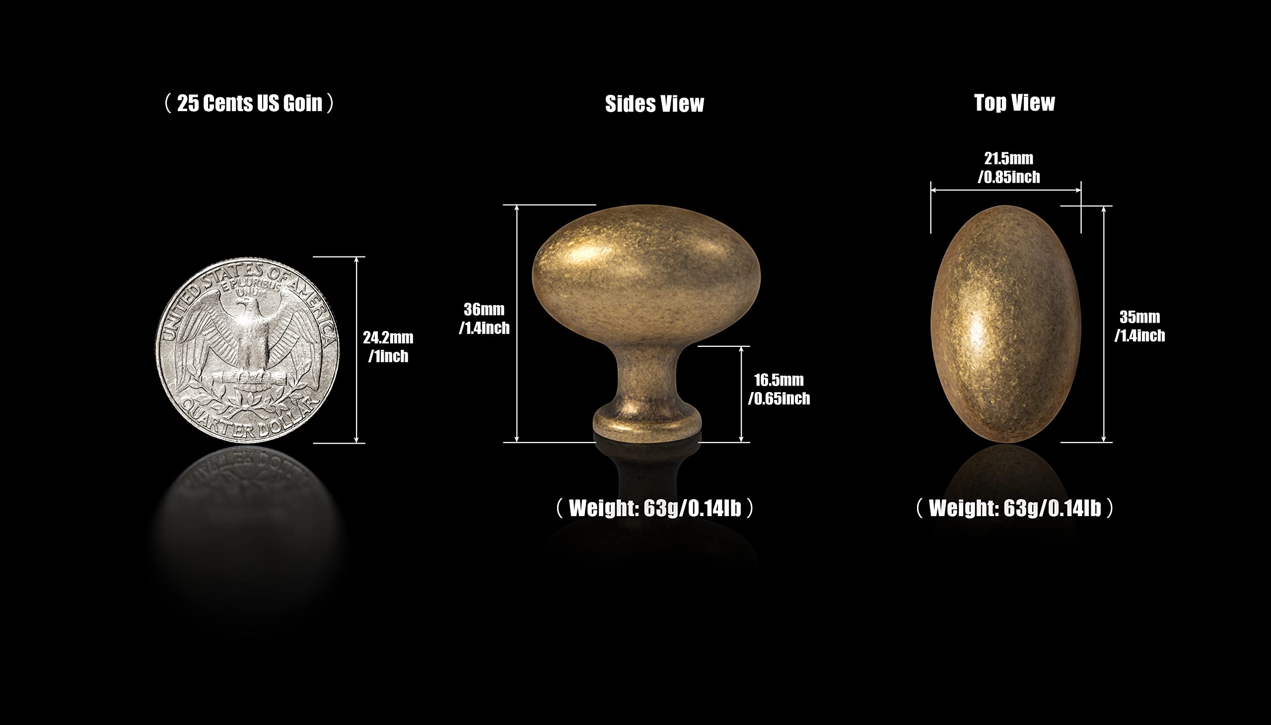 Goo-Ki zinc alloy cabinet knob on a drawer, smooth feel and rust resistance
