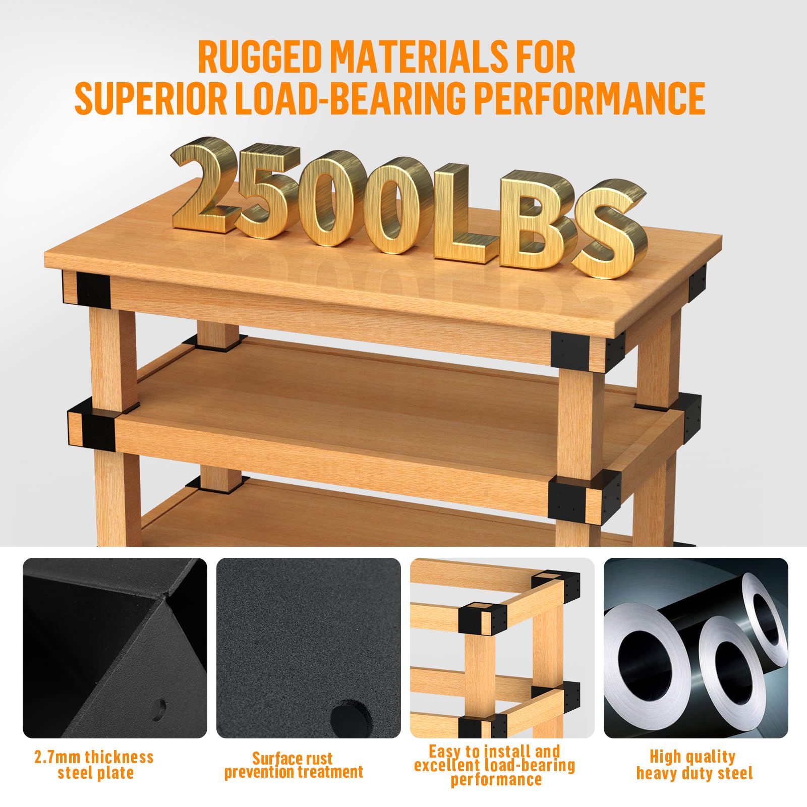 GOOCORREC compact 5.43-in brackets fit tight spaces.
