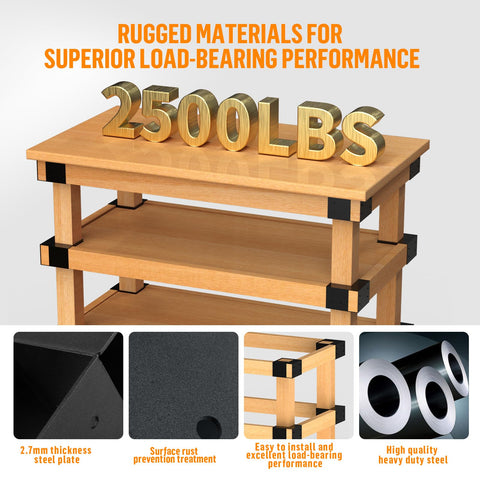GOOCORREC compact 5.43-in brackets fit tight spaces.