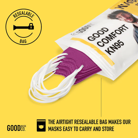 Good Mask Co. Bulk 10-pack pink masks for family replacements