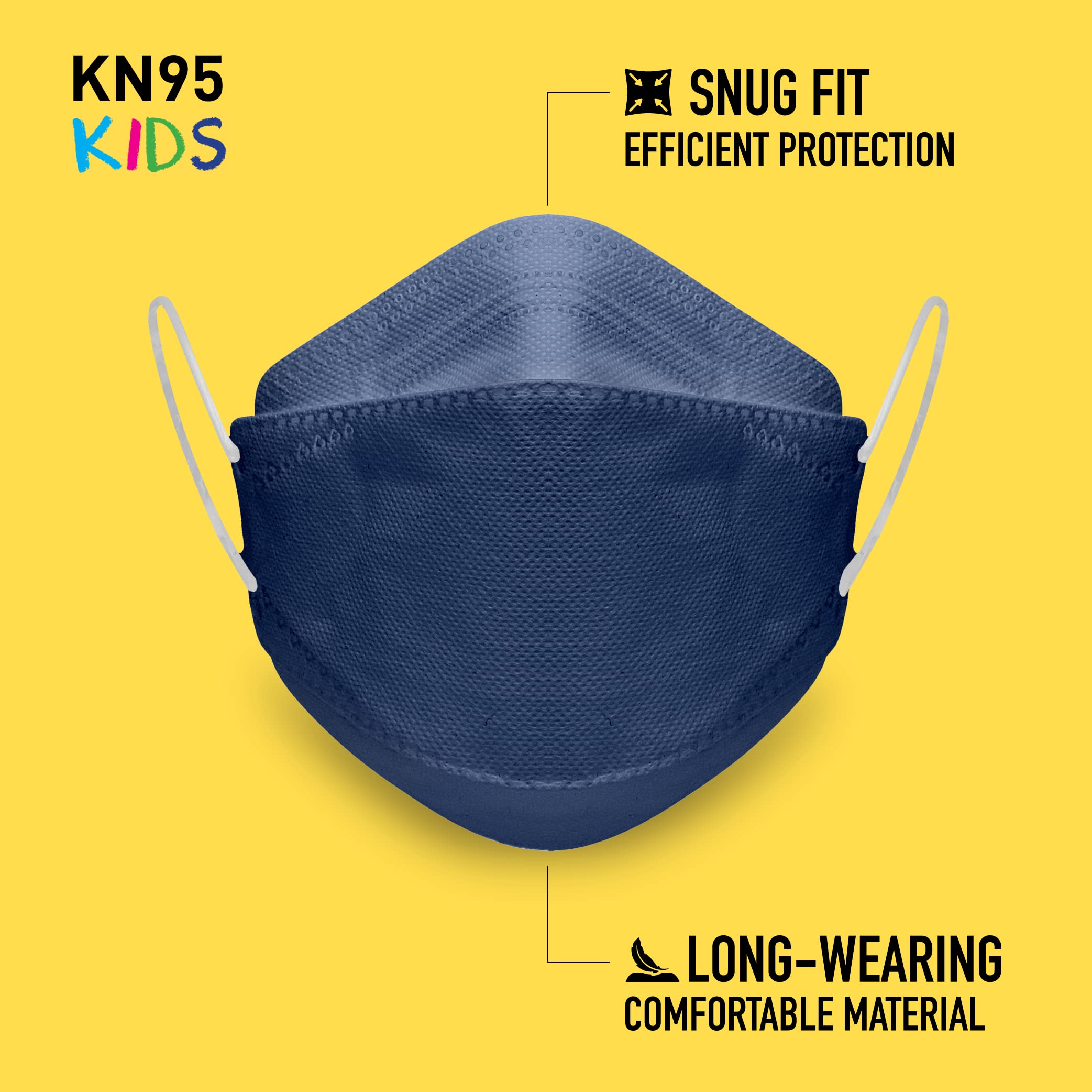 Good Mask Co. Good Comfort Kids snug fit contours to young faces for daily use