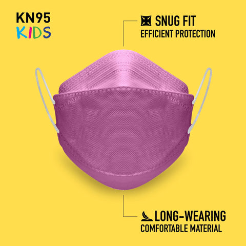 Good Mask Co. Soft ear loops pink mask keeps kids comfy during play