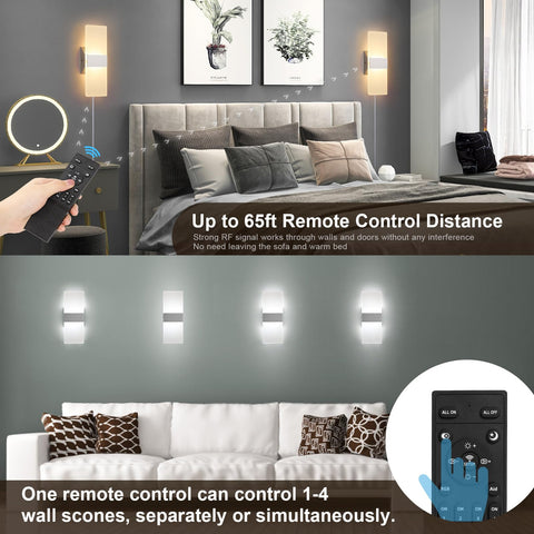 GOODATE 12W acrylic LED wall lamp delivers soft, glare-free illumination.