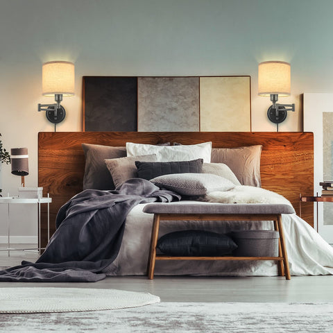 GOODATE ENCOMLI swing-arm wall lamp with 270-degree adjustability for precise lighting