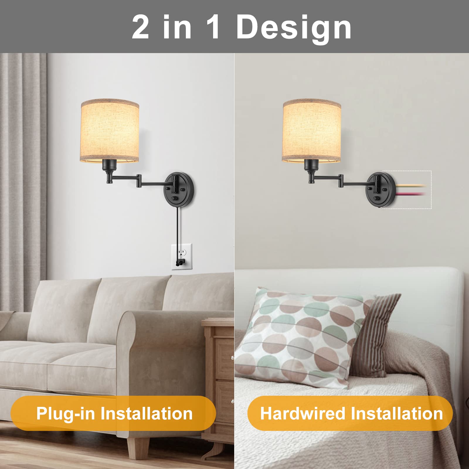 GOODATE ENCOMLI US-standard junction box compatibility for easy hardwiring