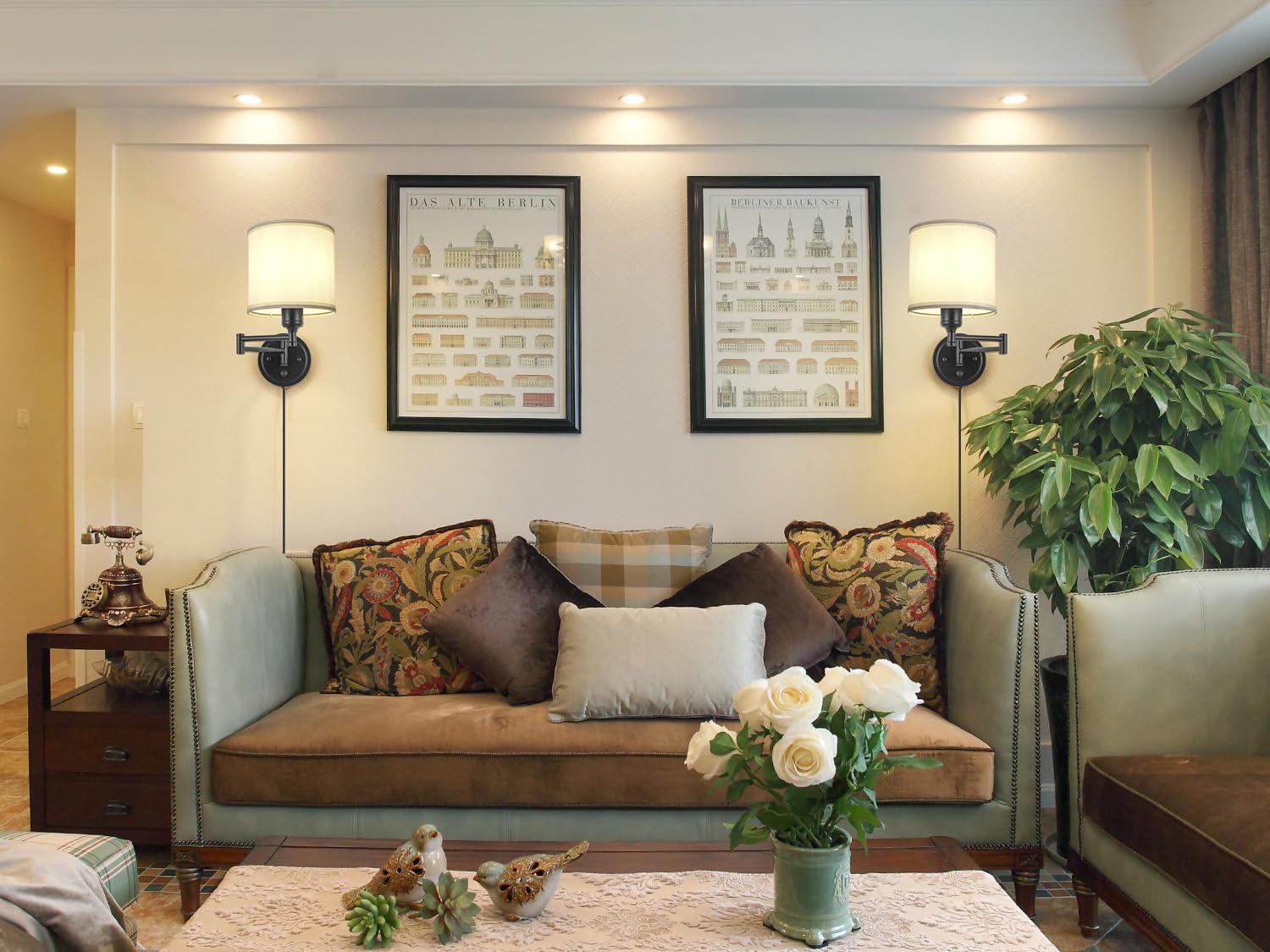GOODATE included LED bulbs provide 810 lumens at 8W