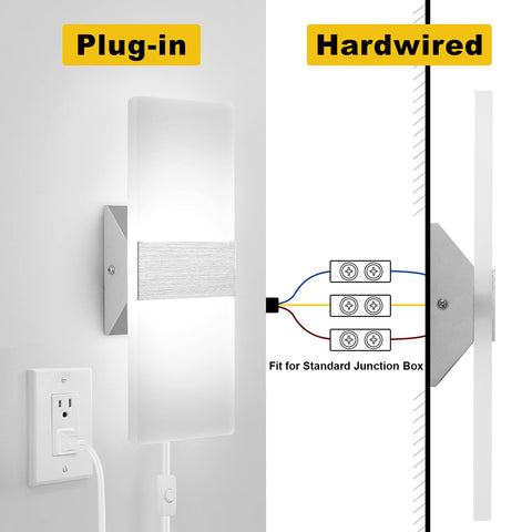 GOODATE plug-in or hardwired installation suits any room layout.