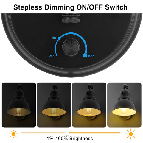GOODATE plug-in wall light with a 6 ft cord for easy setup.
