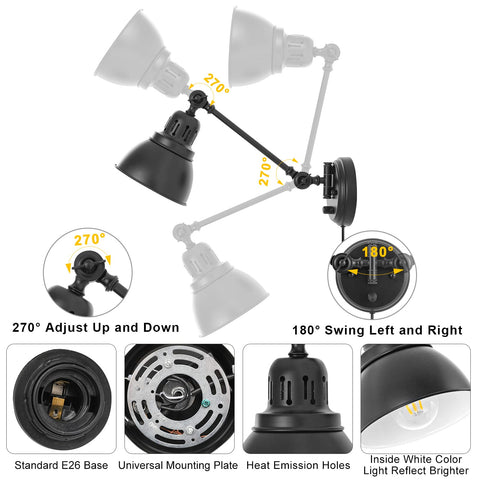 GOODATE wall light with timer creates soft off-time settings.