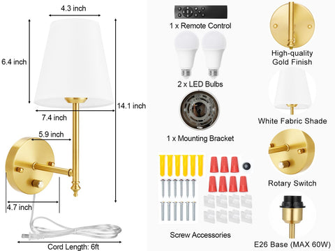 GOODATE 810-lumen dimmable LED bulbs deliver soft, glare-free illumination.