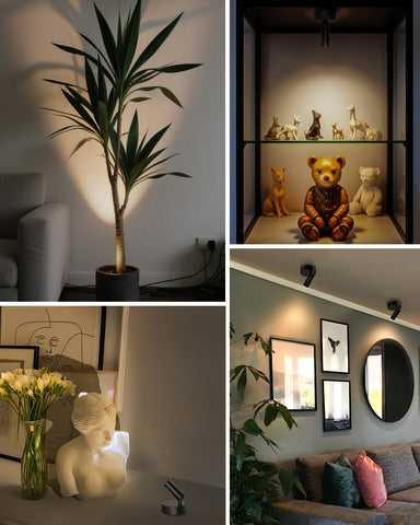 GOODEA dimmable color-temperature spotlight adapts from warm to cool lighting.