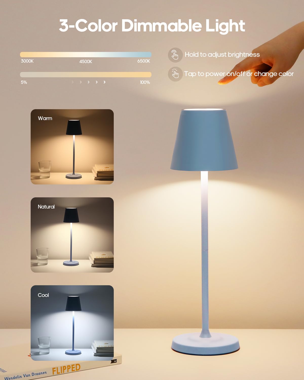 GOODEA lamp creates cozy ambience in a bedroom setting
