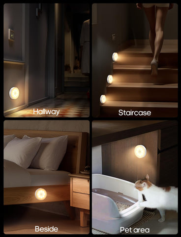 Goodea long-life motion sensor lighting keeps spaces well lit at night.