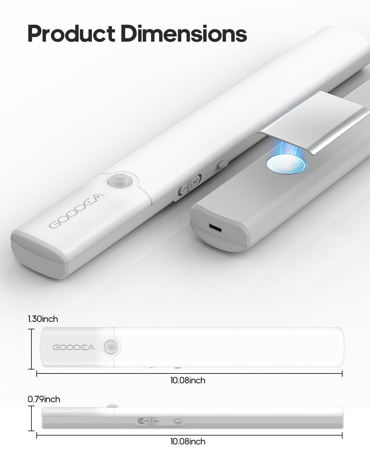 Goodea magnetic or adhesive installation for easy setup