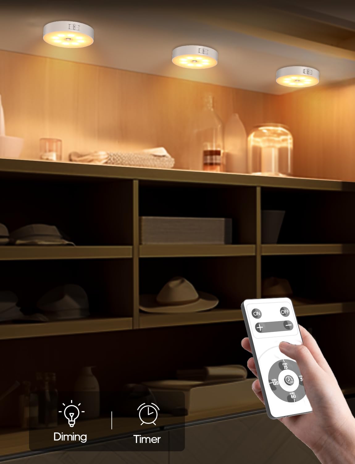 Goodea rechargeable battery puck light with long runtimes and quick recharge.