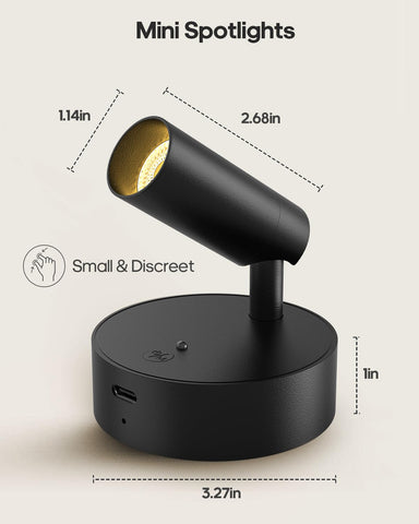 GOODEA dimmable remote-controlled spotlight with timers for flexible use