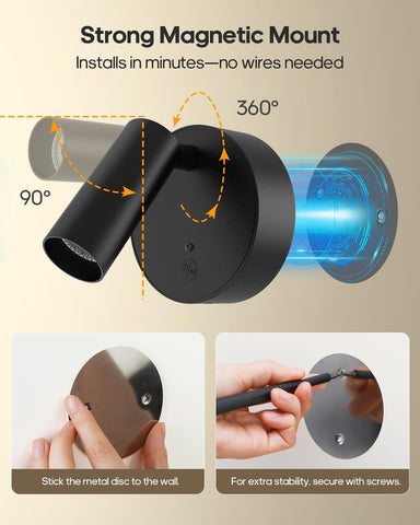 GOODEA Spotlights wall and cabinet lighting creating ambient decor in any room