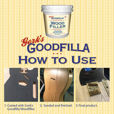 Goodfilla wood filler tintable for finishes with pigments