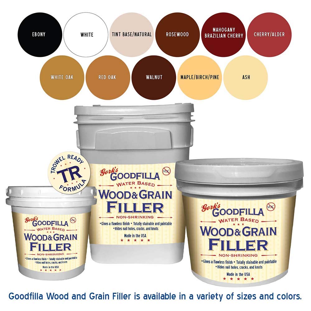 Goodfilla USA-made filler badge with 365-day satisfaction guarantee.