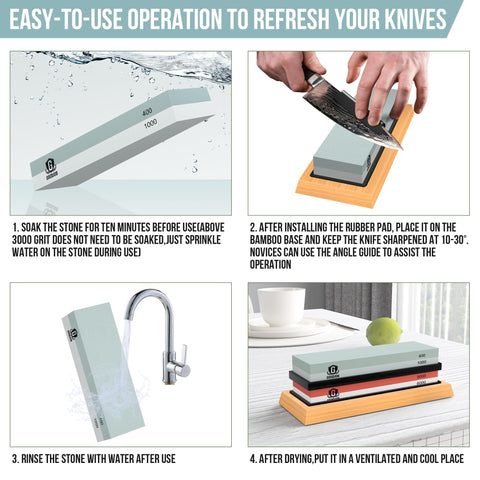Cut-resistant gloves protect hands during sharpening