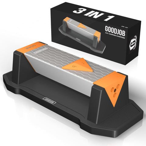 Goodjob Diamond Stone 400 grit sharpening edge repair for tough blades