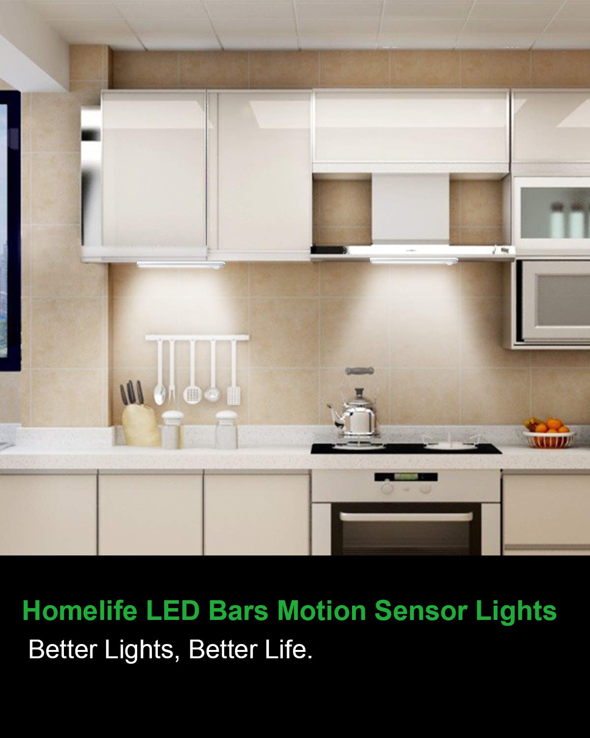 Goodland multi-application usage showing kitchen, pantry, and closet lighting in action.