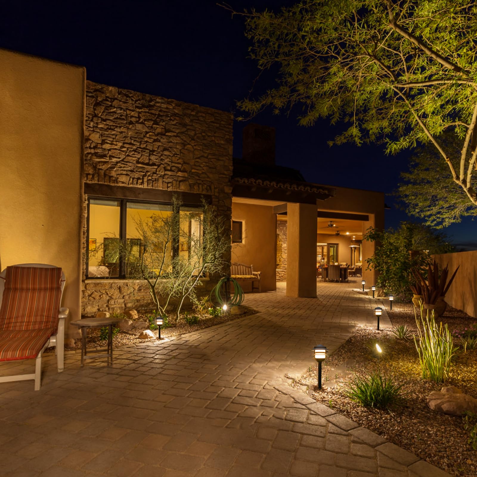 GOODSMANN outdoor lighting enhances safety and curb appeal after dusk.