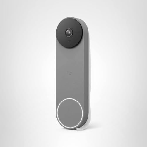 Google Nest Doorbell Battery Ash acts as a smart chime with compatible devices.