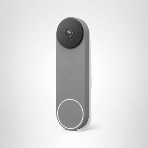 Google Nest Doorbell Battery Ash acts as a smart chime with compatible devices.