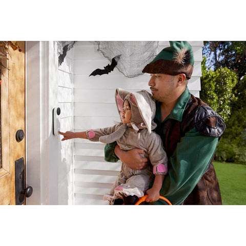 Google Nest Doorbell Battery Ash live video for real-time porch monitoring.