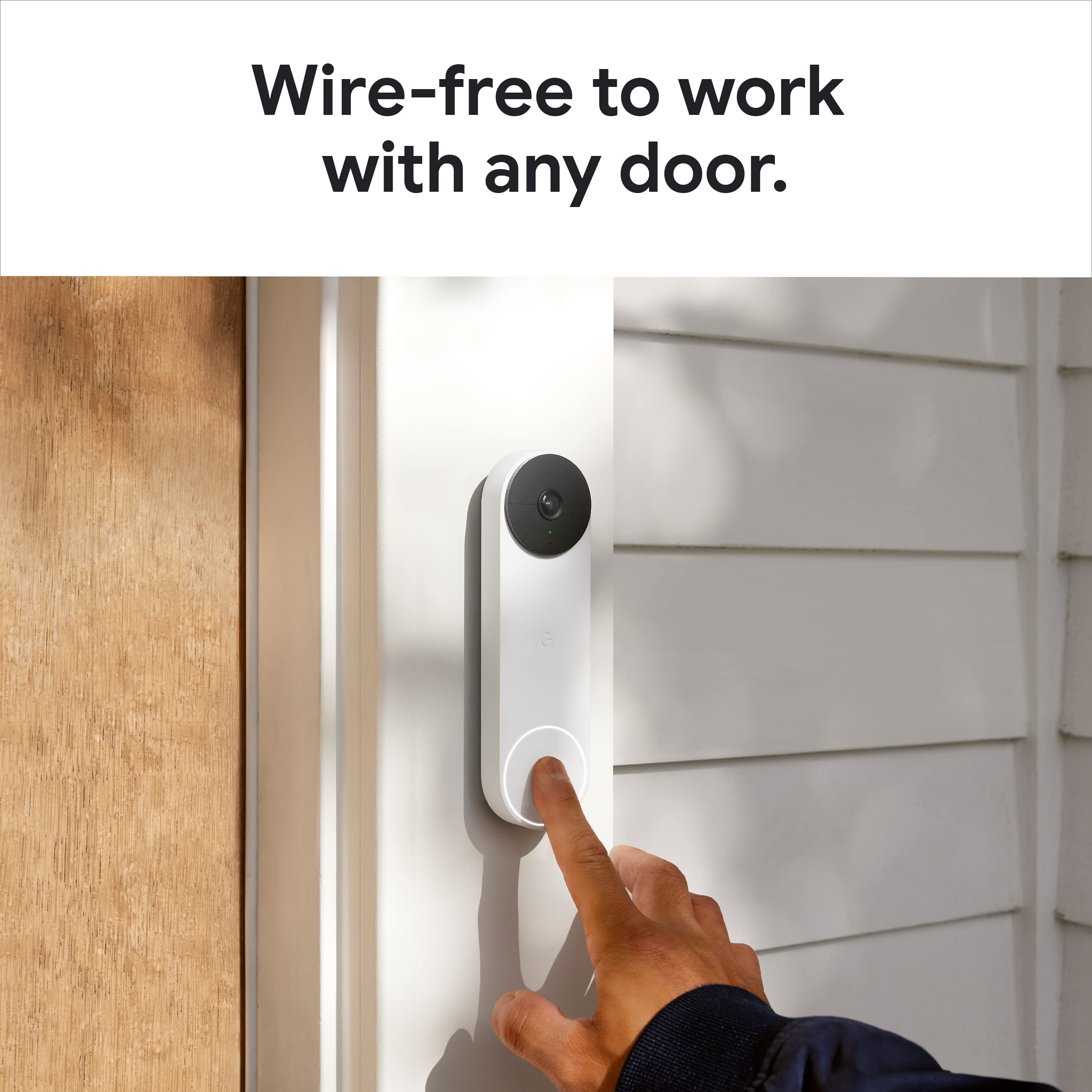 Google Nest Doorbell Battery wireless installation highlights easy setup